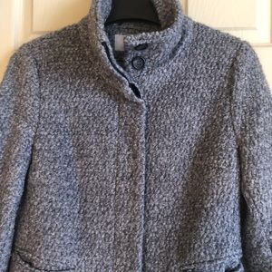 H&M Wool Blend Grey Winter Coat